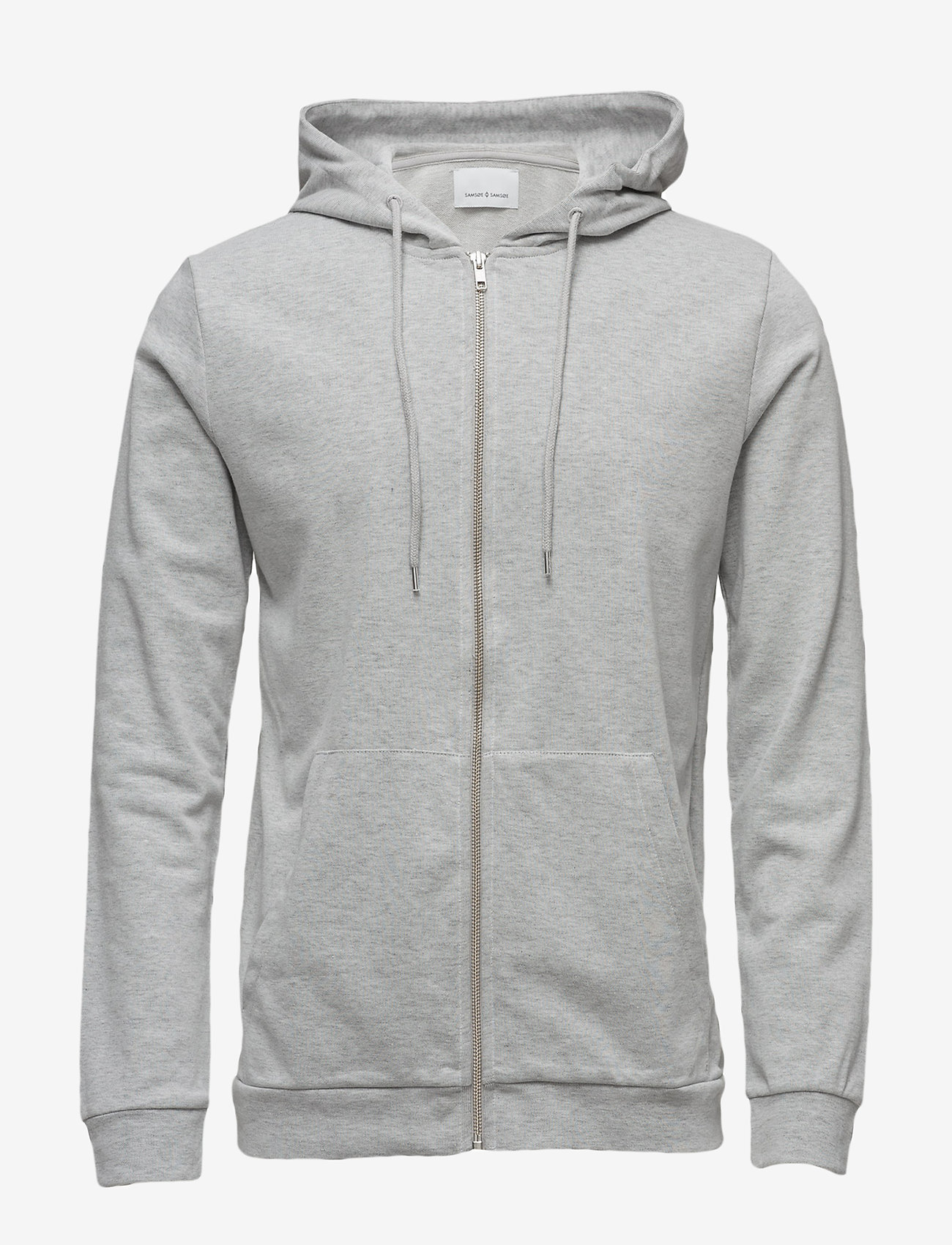 Samsøe Samsøe - Enno zip hoodie 7057 - bluzy z kapturem - light grey mel. - 0