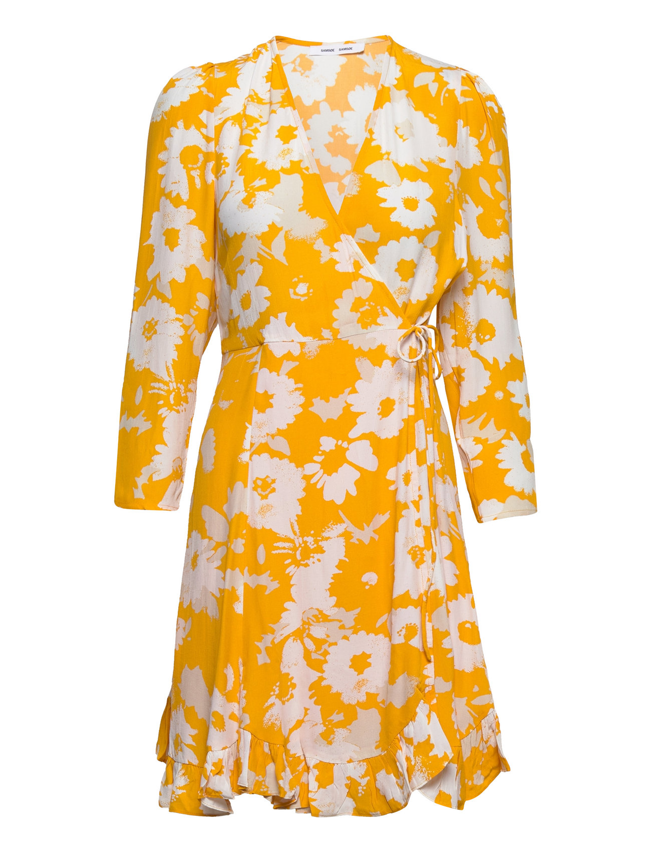Janine Dress Aop 10867 Kort Kjole Orange Samsøe Samsøe