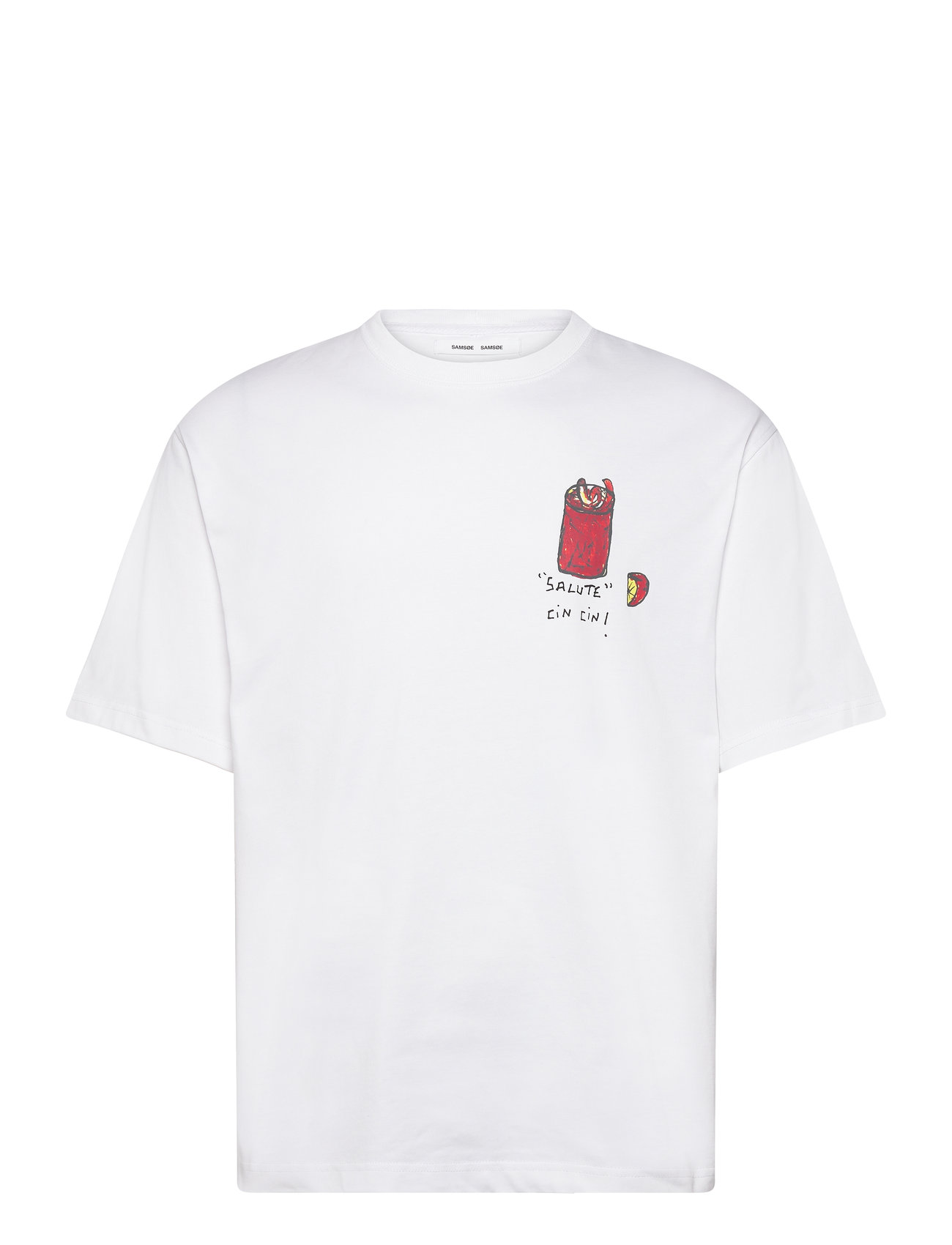 Sagiotto T-Shirt 11725 Designers T-Kortærmet Skjorte White Samsøe Samsøe