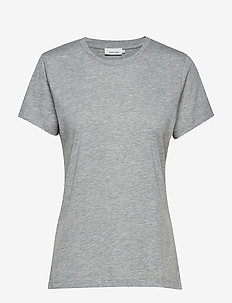 Solly tee solid 205 - t-paidat - grey mel.