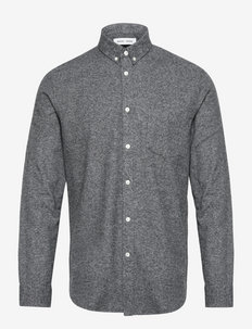 Liam BA shirt 11245 - linen shirts - deep forest mel.