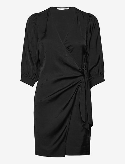 Samsøe Samsøe Celestina Wrap Dress 14025 (Black), (83.85 €) | Large  selection of outlet-styles | Booztlet.com