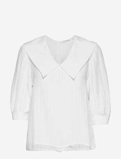 Hanne blouse 14132 - langermede bluser - white