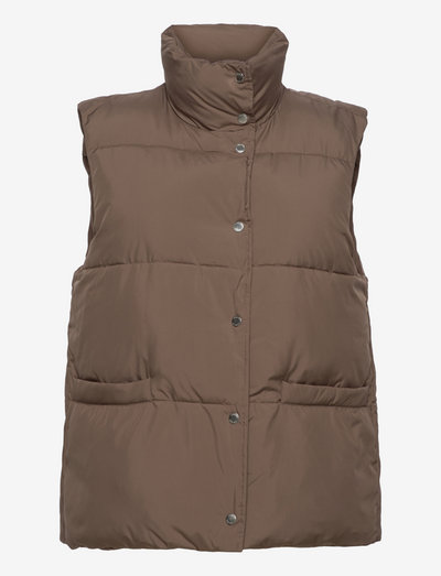 Lyra vest 13180 - down- & padded jackets - chocolate chip