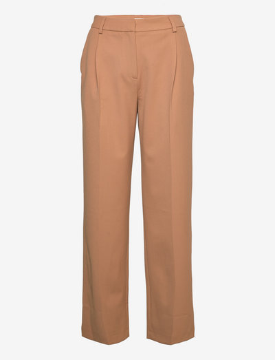 Paola trousers 13103 - lietišķā stila bikses - brown sugar
