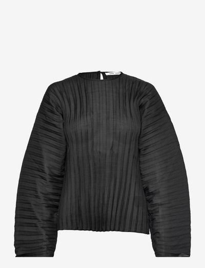 Annica blouse 14512 - blūzes ar garām piedurknēm - black