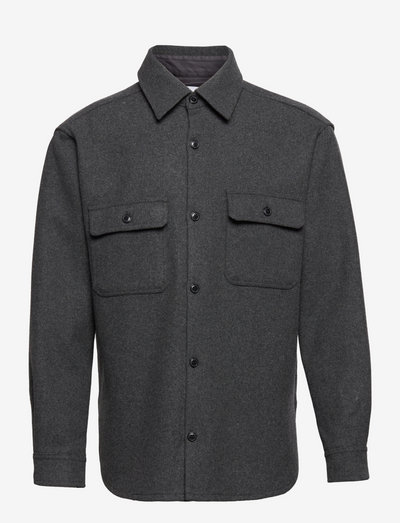 Castor X E overshirt 14163 - clothing - dark grey mel.