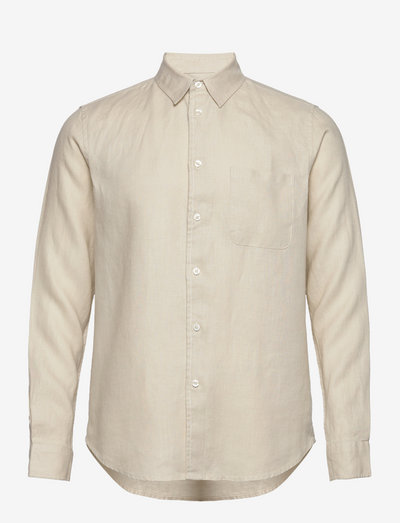 Liam NF shirt 14329 - peruskauluspaidat - oatmeal