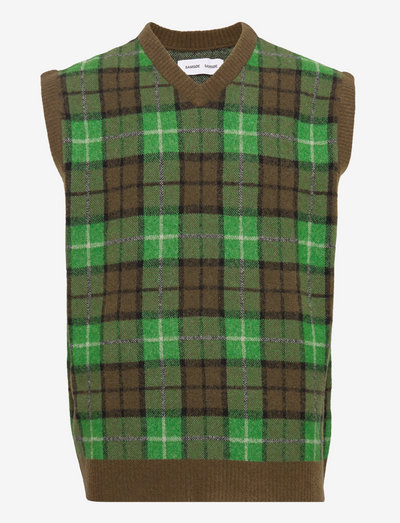 James vest 14483 - knitted vests - medium green ch