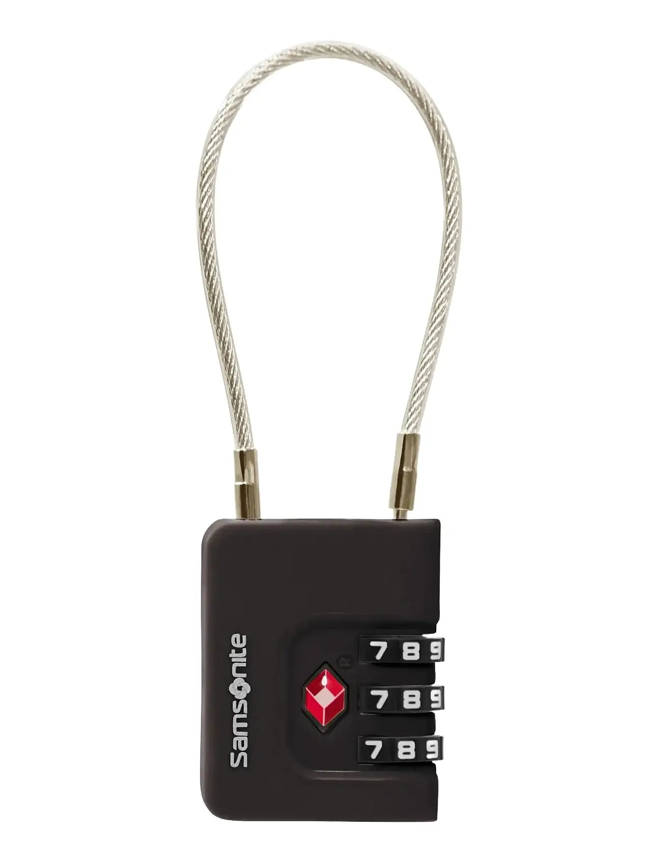 Samsonite Cablelock 3 Dial Tsa, One Size, Black, Tasker > Rejsetilbehør, Herre