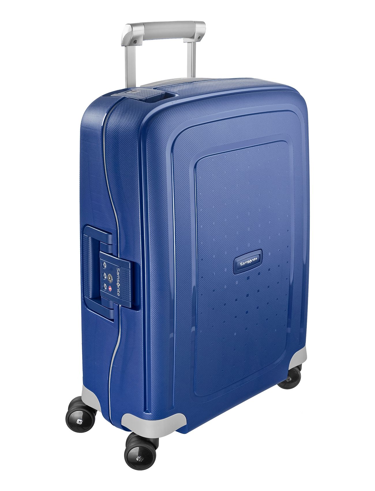 Samsonite S'cure Spinner 55Cm Blå