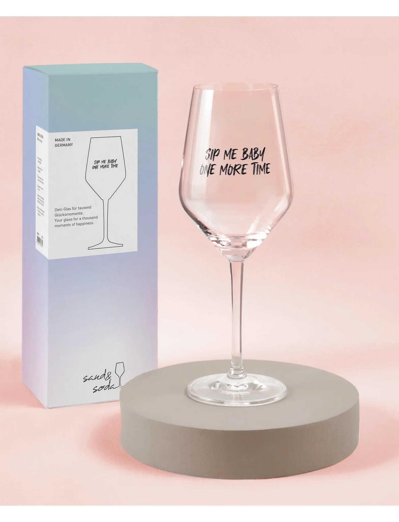 Sand & Soda Wineglass Sip Me, 48.3 CL, White, Vinglas > Rødvinsglas, Unisex