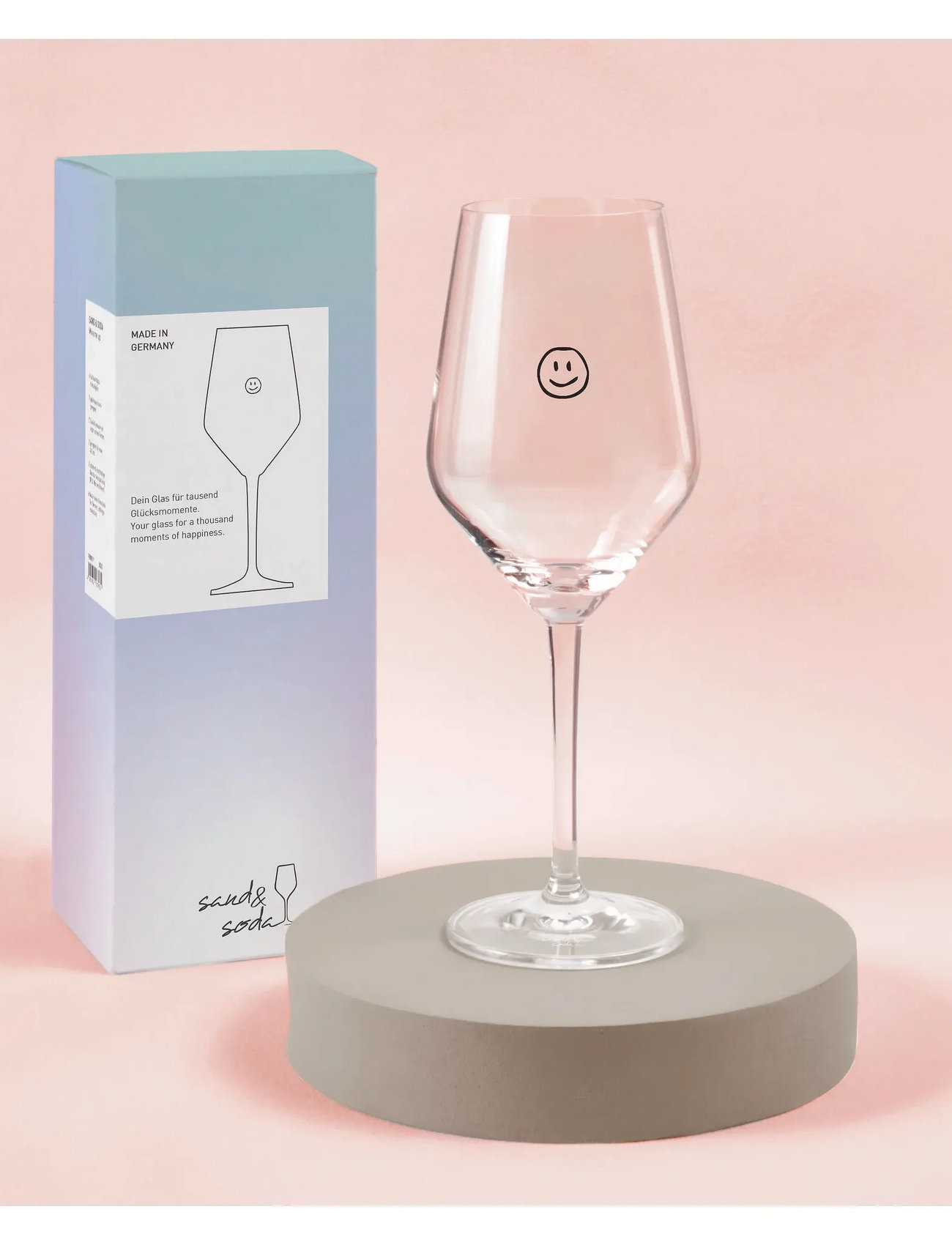 Sand & Soda Wineglass Smiley, 48.3 CL, Nude, Vinglas > Rødvinsglas, Unisex
