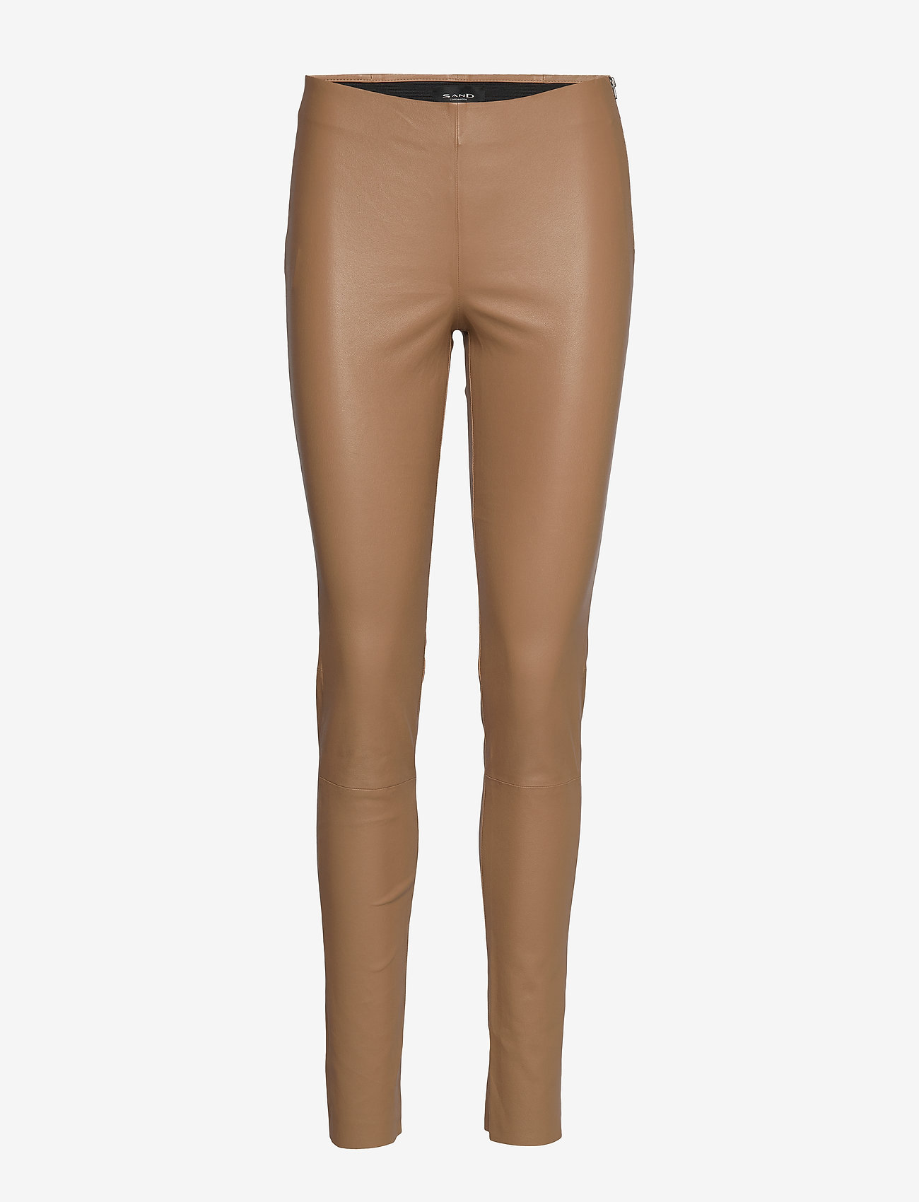 camel leather pants