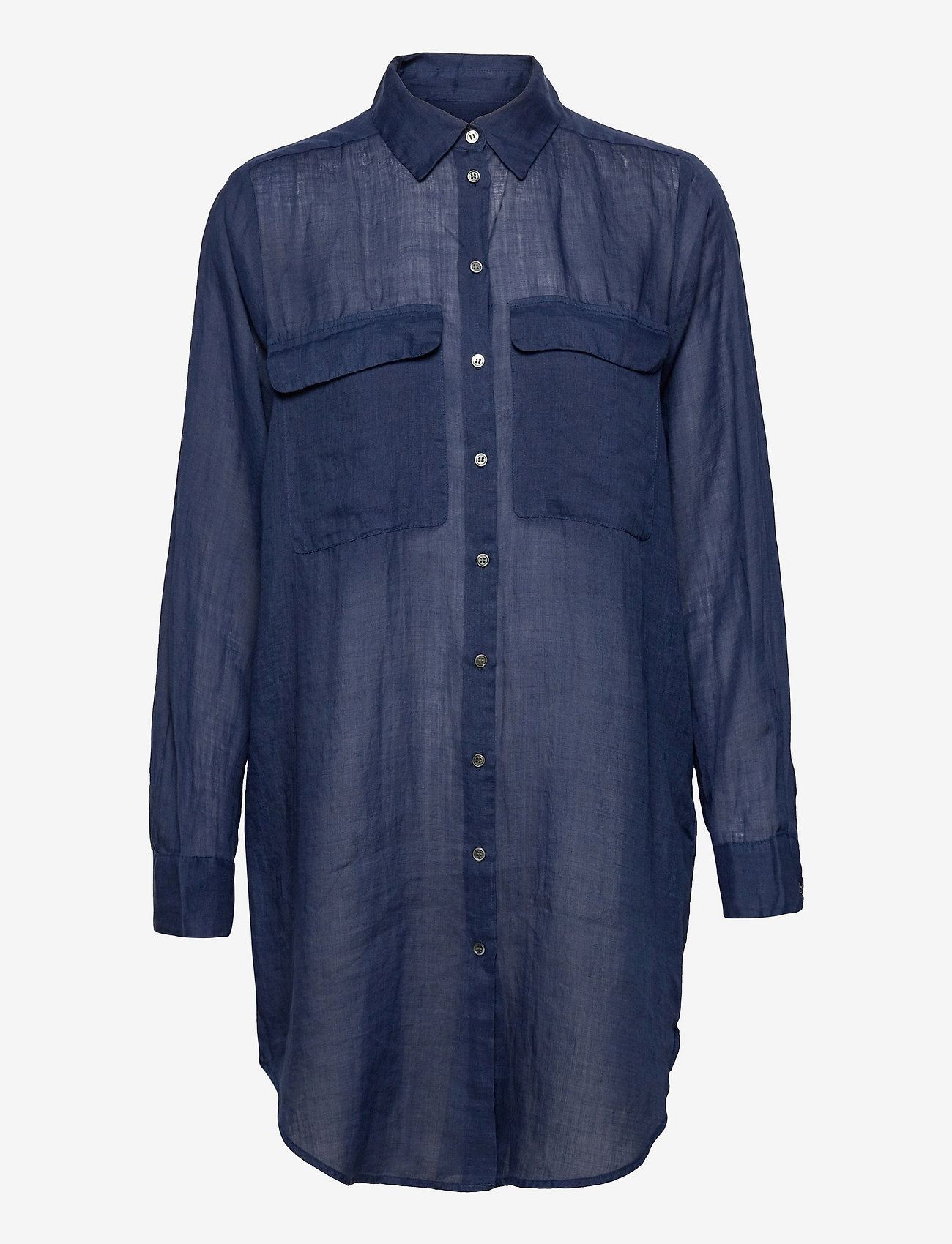 SAND - 8851 - Nami Long - langærmede skjorter - dark blue - 0