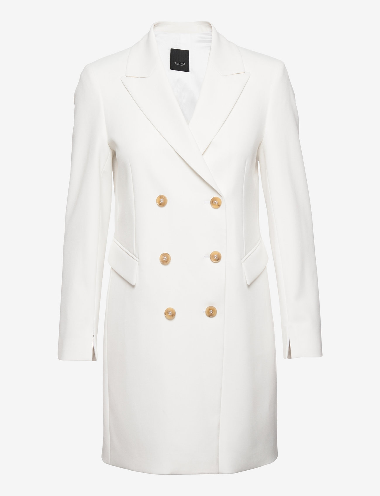 SAND - 3596 - Keiko Dress - dobbeltradede blazere - off white - 0