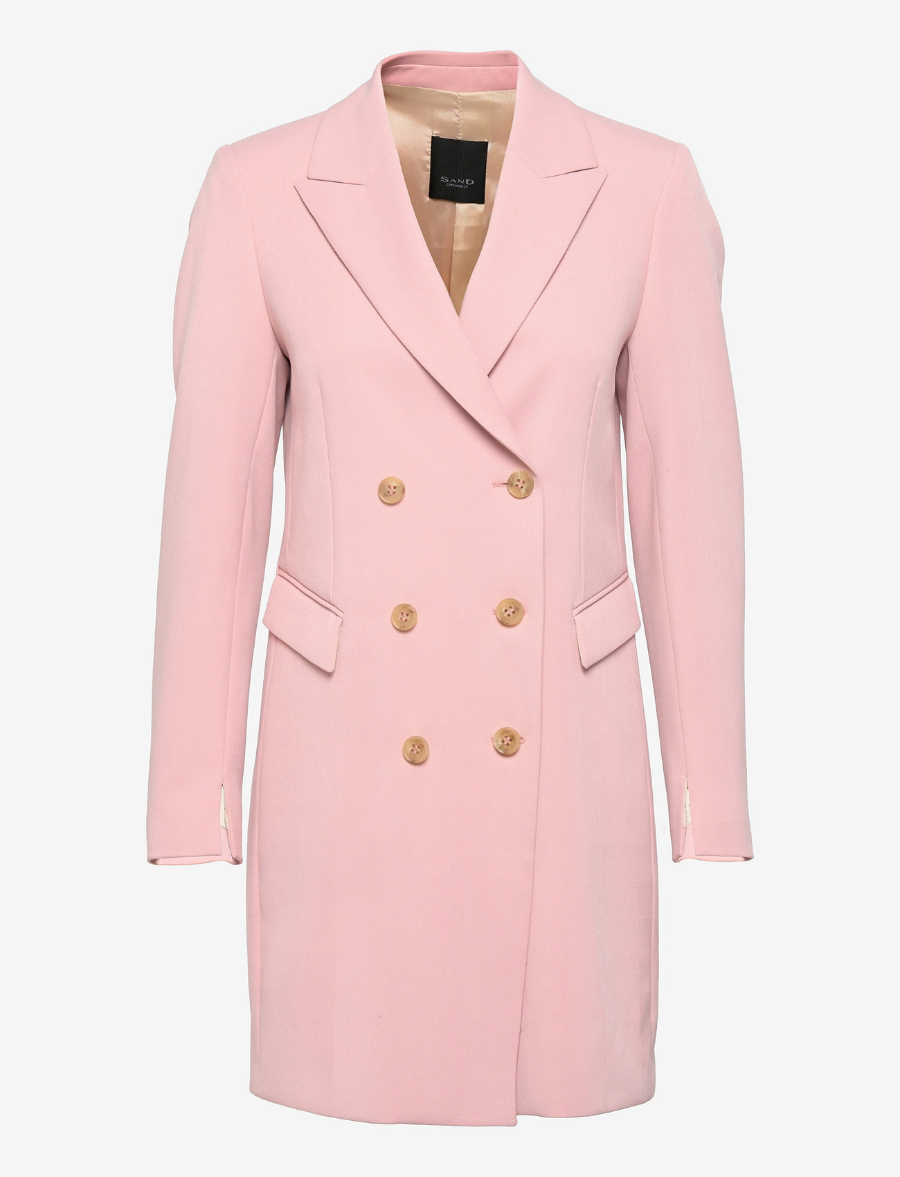 SAND - 3596 - Keiko Dress - dobbeltradede blazere - pink - 0