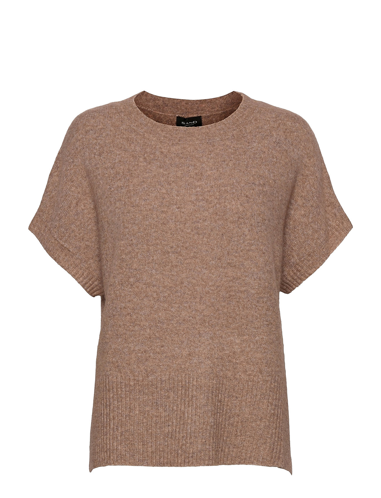 5210 - Izadi S T-shirts & Tops Knitted T-shirts/tops Ruskea SAND