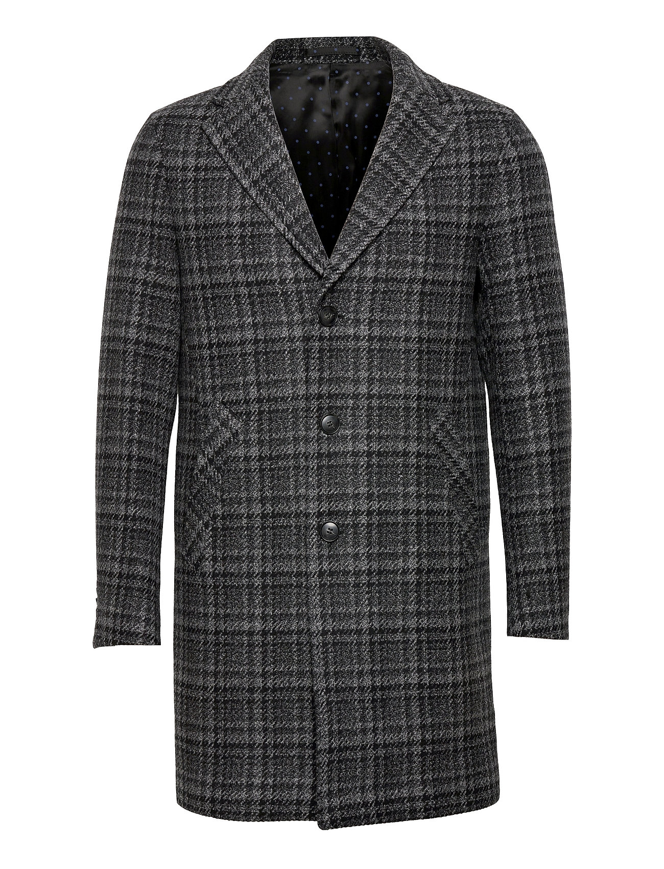 7443 - Retro Coat Outerwear Coats Winter Coats Harmaa SAND