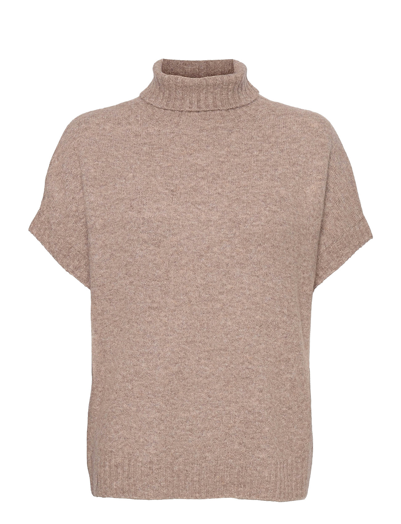 5210 - Izadi Roll Neck T-shirts & Tops Knitted T-shirts/tops Beige SAND