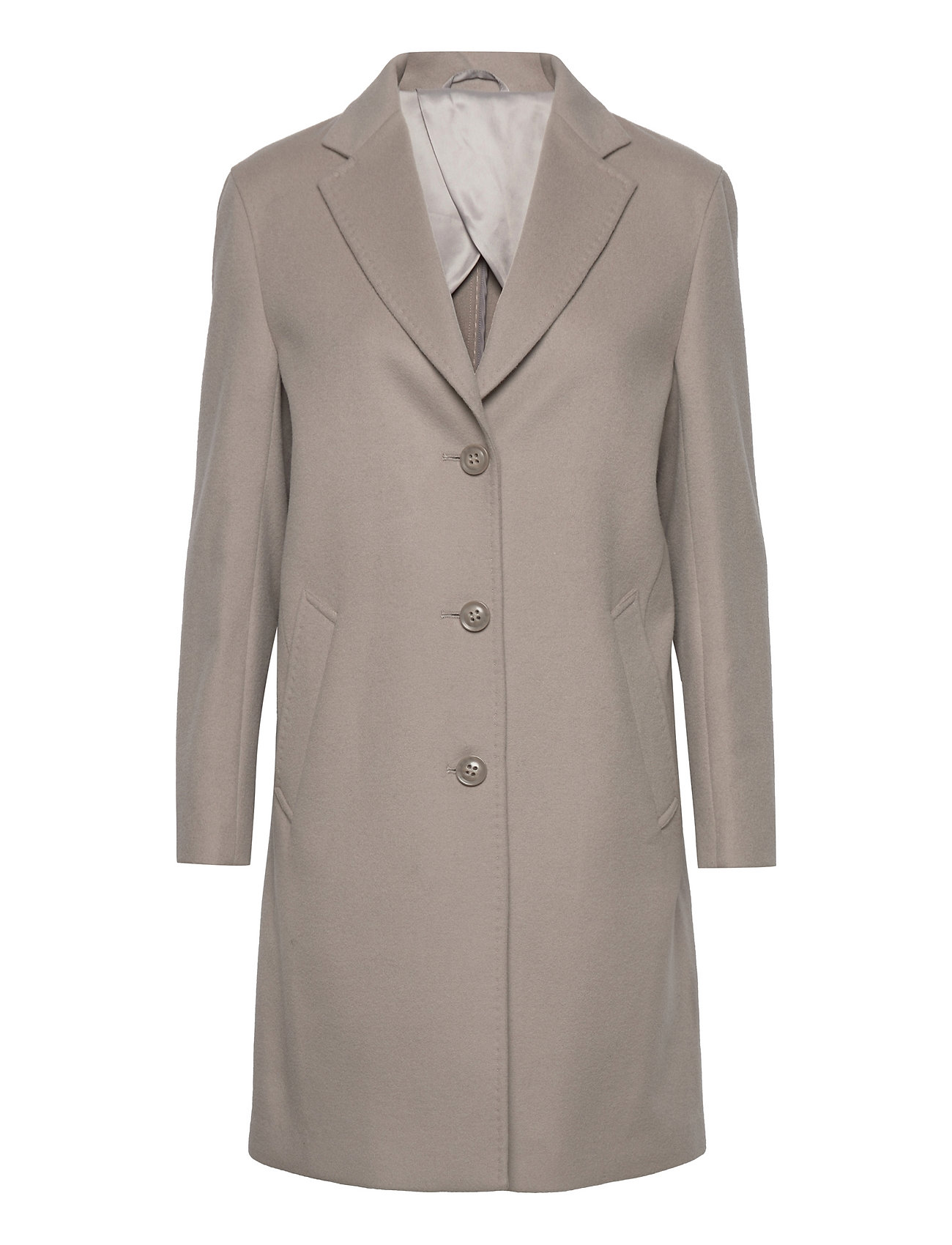 SAND Cashmere Coat Light - Ecre 1/2 