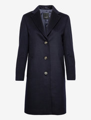 Cashmere Coat W - Ecre - MEDIUM BLUE