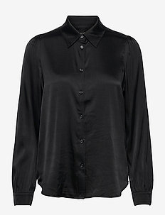 3176 Matt - Latia Puff - langærmede skjorter - black