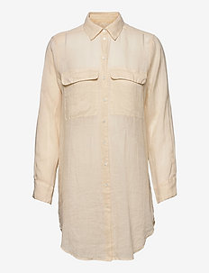 8851 - Nami Long - langærmede skjorter - light beige
