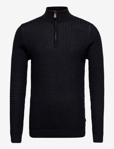 mens black half zip pullover