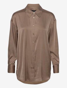 3176 Matt - Saki - langærmede skjorter - golden brown