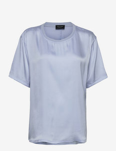 3176 Matt - Minerva - short-sleeved blouses - blue