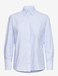 Oxford Striped W - Iveris - langærmede skjorter - light blue
