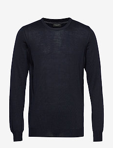Merino Embr. - Iq - DARK BLUE/NAVY