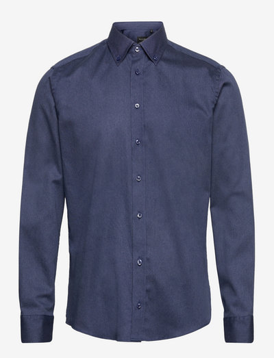 8946 - Simon. - hørskjorter - medium blue