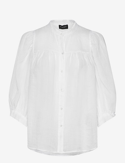 8851 White - Heidy - blouses met lange mouwen - optical white