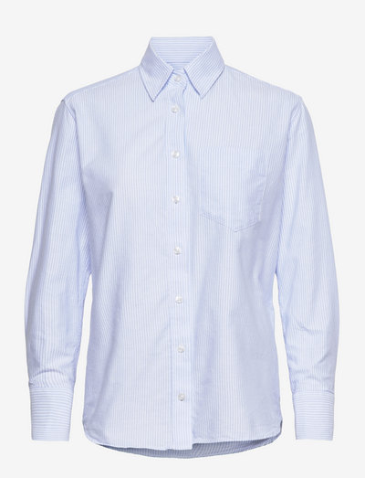 Oxford Striped W - Iveris - långärmade skjortor - light blue