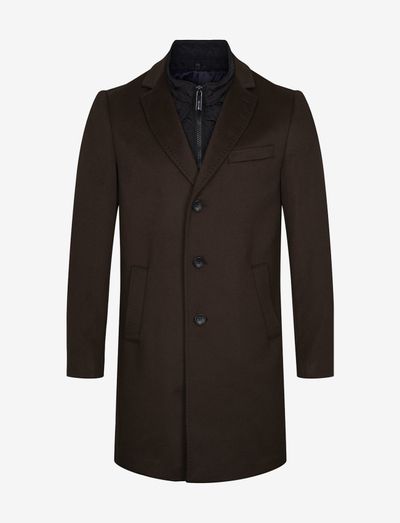 Cashmere Coat - Sultan Tech - uldfrakker - dark brown