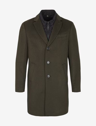 Cashmere Coat - Sultan Tech - wełniane płaszcze - olive/khaki