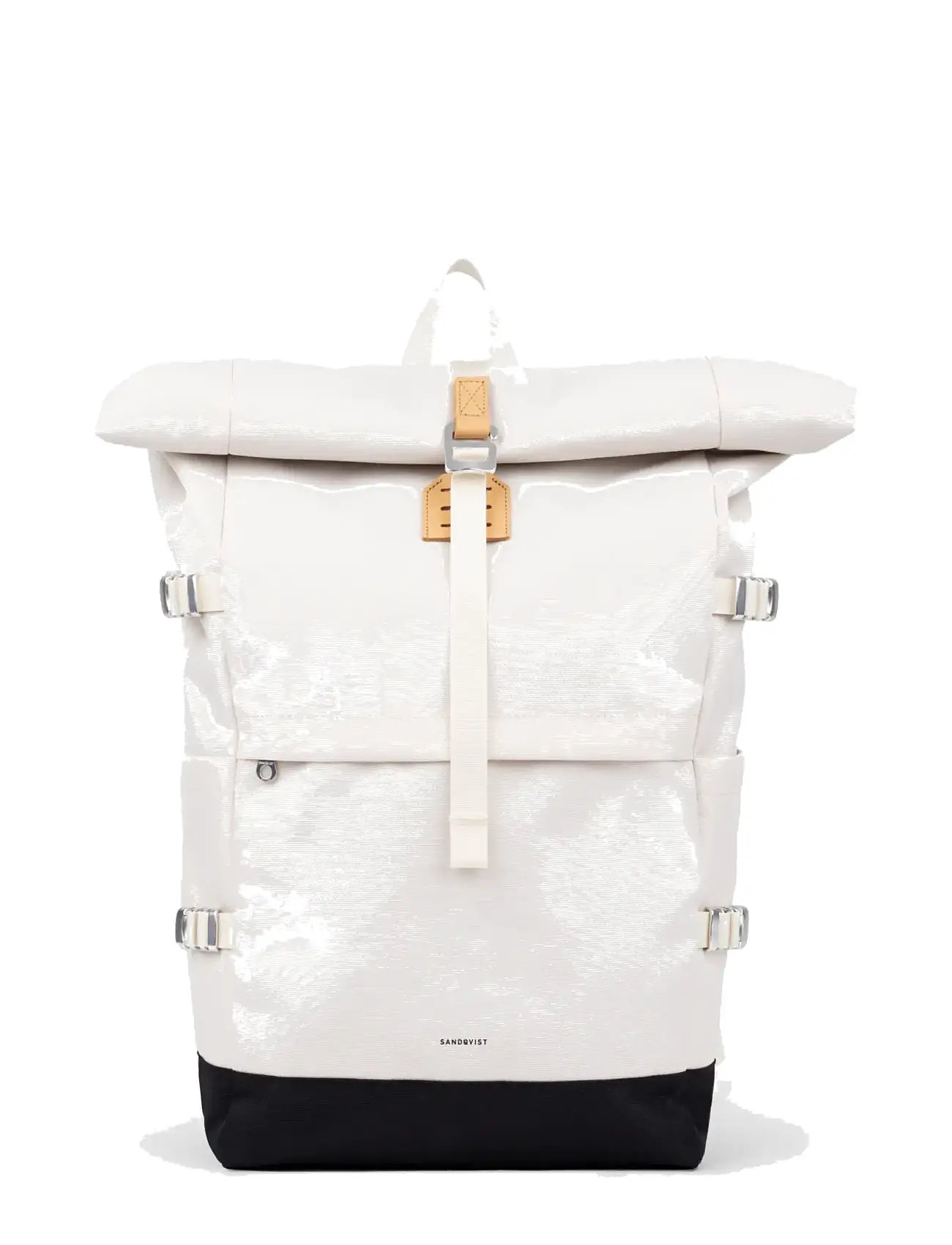 SANDQVIST Icon Rolltop Backpack L, L, Cream, Backpacks > Rolltop Backpacks, Herre