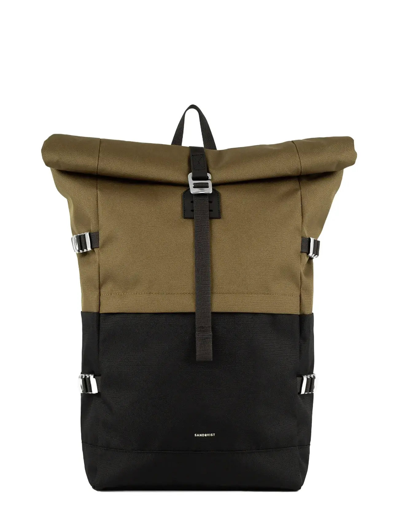 SANDQVIST Icon Rolltop Backpack L, L, Khaki green, Backpacks > Rolltop Backpacks, Herre