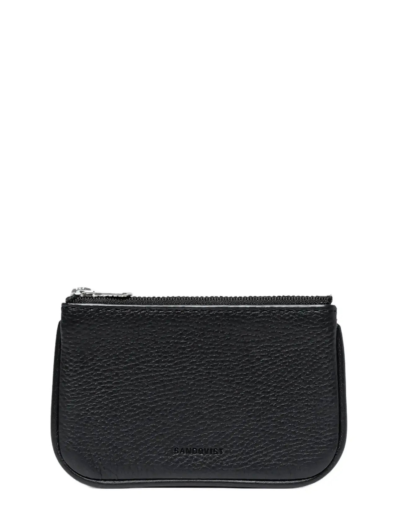 SANDQVIST Leather Zip Wallet Piping, One Size, Black, Kortholdere & Punge > Punge, Dame