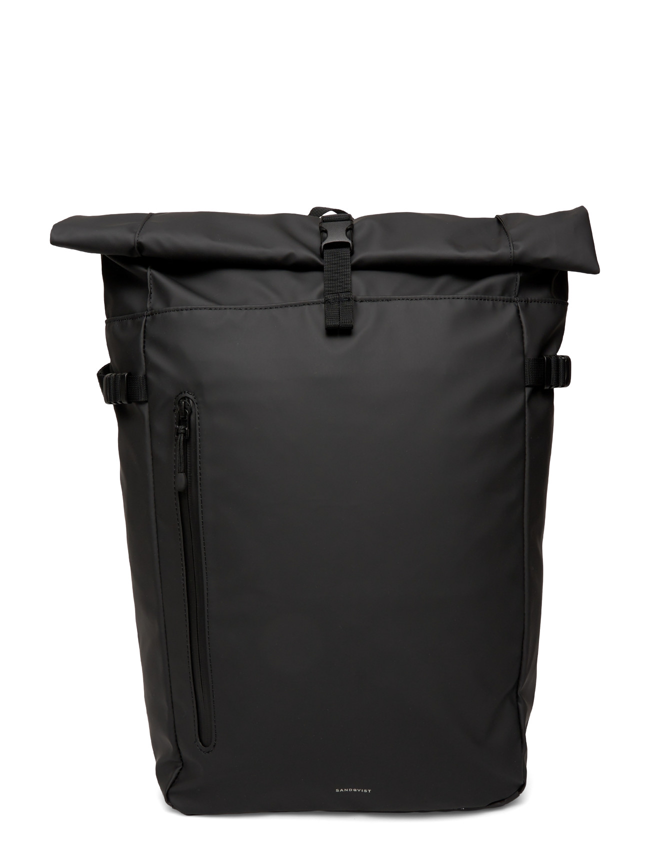 SANDQVIST Stream Slim Rolltop L, One Size, Black, Backpacks > Rolltop Backpacks, Herre