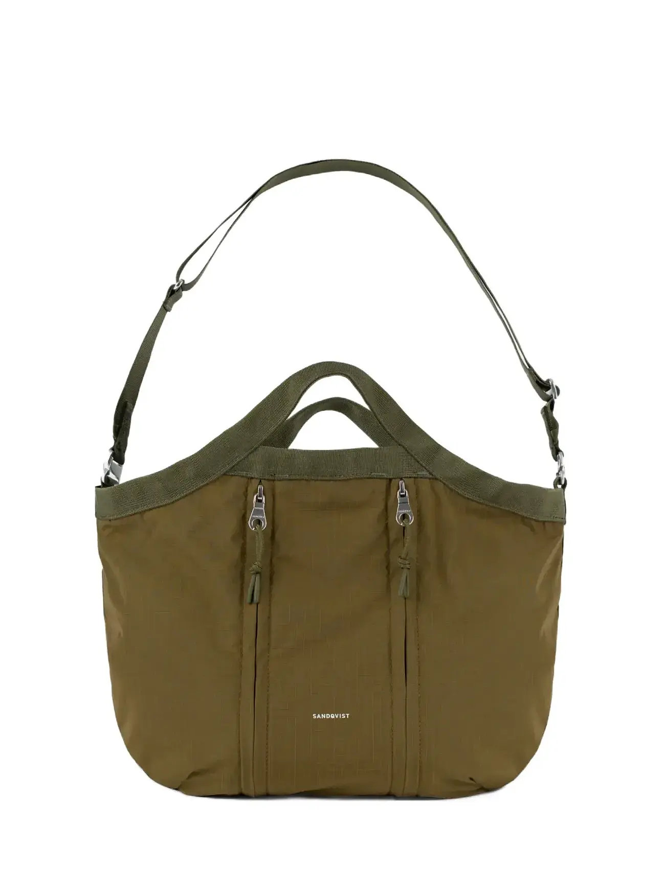 SANDQVIST Grid Crossbody Bag, One Size, Khaki green, Tasker > Computertasker, Herre