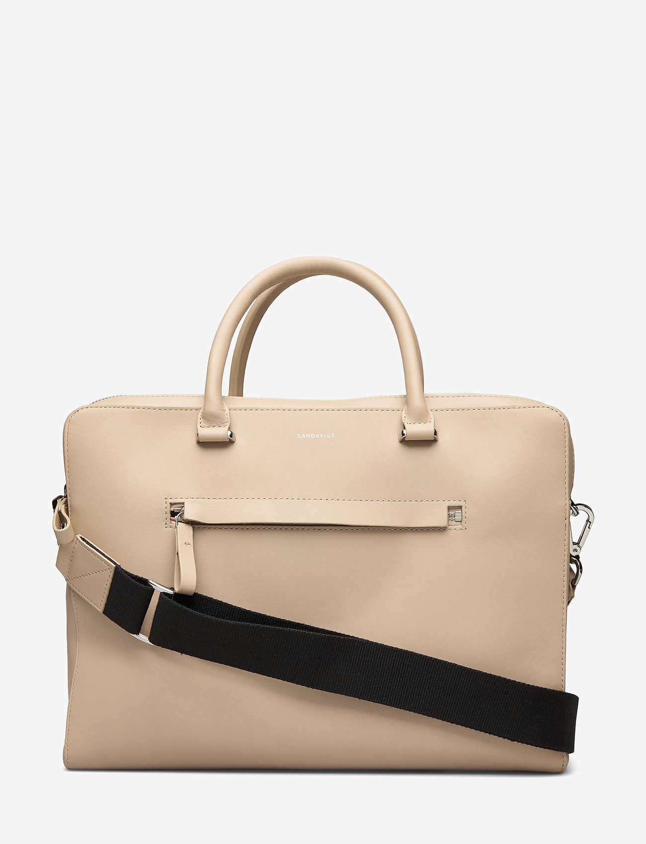 beige laptop bag