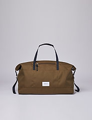 SANDQVIST - MILTON - weekend bags - olive with black leather - 0