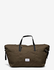 SANDQVIST - MILTON - weekend bags - olive with black leather - 2