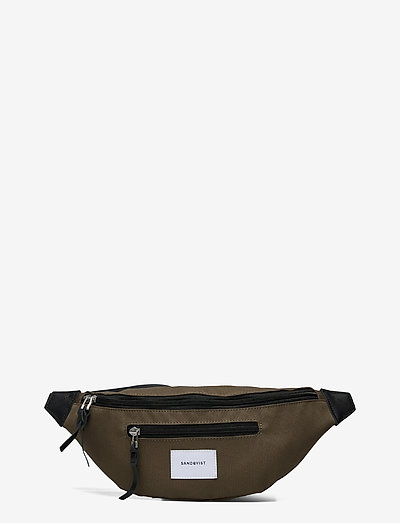 ASTE - bum bags - olive with black leather