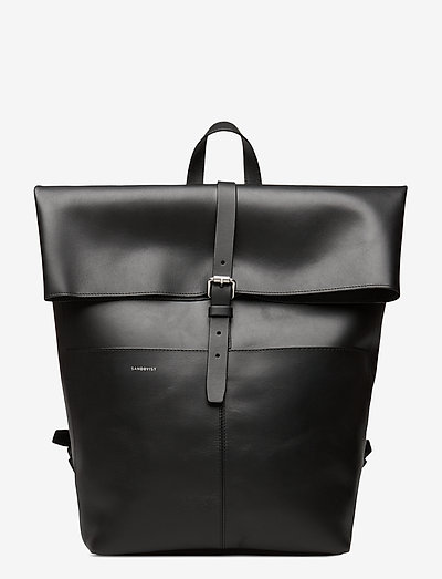 ANTONIA LEATHER - backpacks - black