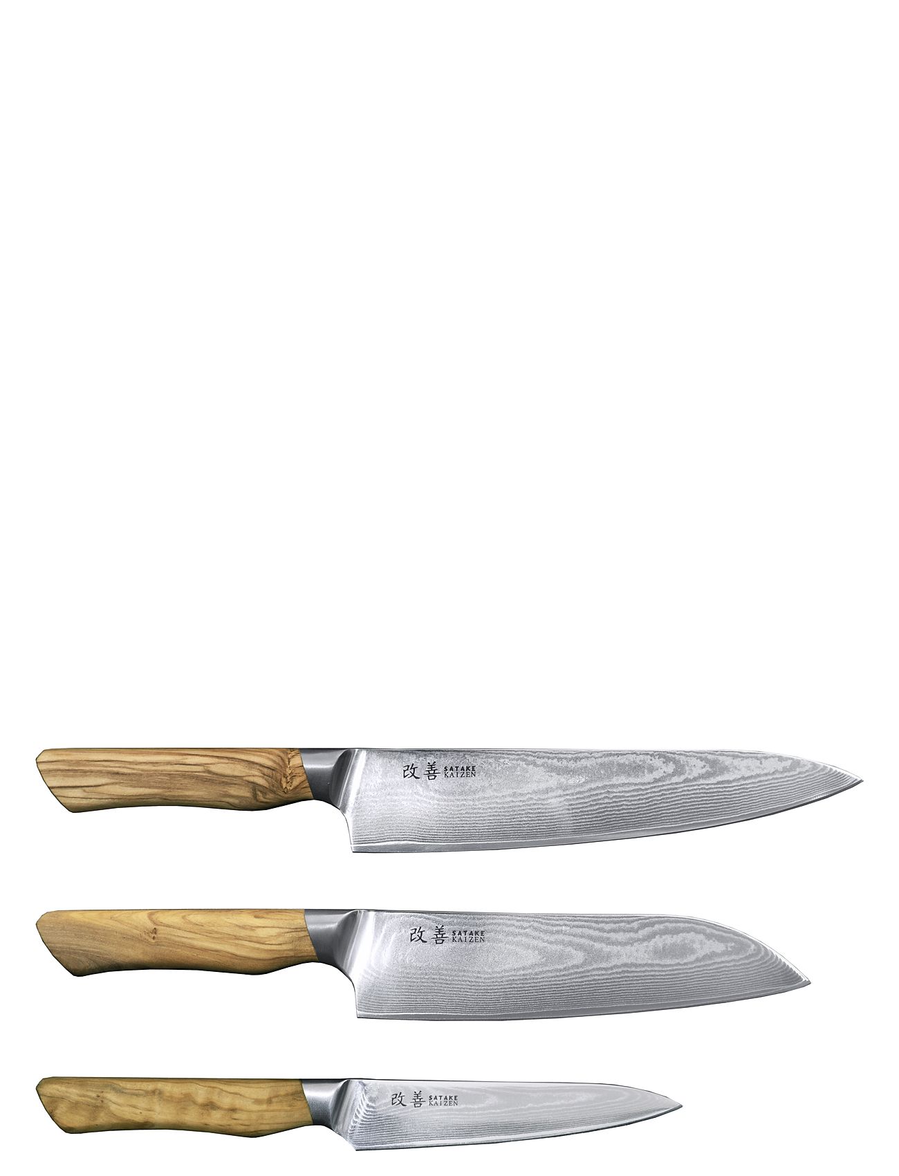 Satake Kaizen 3-Piece Knife Set Silver