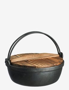 Satake Nabe cast iron pot 24 cm - hiking equipment - black